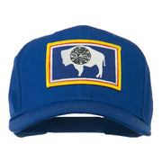 State of Wyoming Embroidered Patch Cap