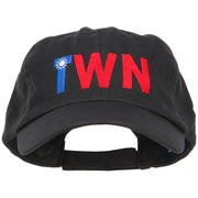 Taiwan TWN Flag Embroidered Low Profile Cap