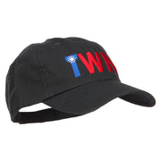 Taiwan TWN Flag Embroidered Low Profile Cap