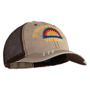 U.S. Army 41st Infantry Brigade Combat Team Embroidered Low Profile Special Cotton Mesh Cap - Khaki-Brown OSFM