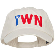 Taiwan TWN Flag Embroidered Low Profile Cap