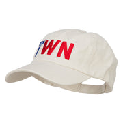 Taiwan TWN Flag Embroidered Low Profile Cap