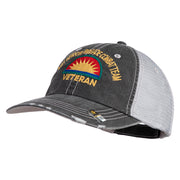 U.S. Army 41st Infantry Brigade Combat Team Embroidered Low Profile Special Cotton Mesh Cap - Black OSFM