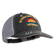 U.S. Army 41st Infantry Brigade Combat Team Embroidered Low Profile Special Cotton Mesh Cap - Black OSFM