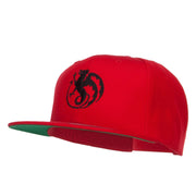 Wyvern Emblem Embroidered Snapback Cap