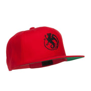 Wyvern Emblem Embroidered Snapback Cap