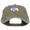 Wyoming State Flag Embroidered Washed Cap