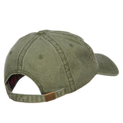 Wyoming State Flag Embroidered Washed Cap