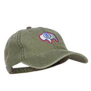 Wyoming State Flag Embroidered Washed Cap