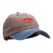 Bike Seat Embroidered Unstructured Cotton Cap