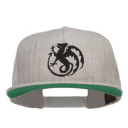 Wyvern Emblem Embroidered Snapback Cap