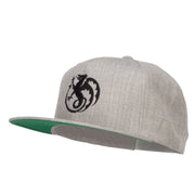 Wyvern Emblem Embroidered Snapback Cap