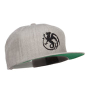 Wyvern Emblem Embroidered Snapback Cap