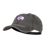 Wyoming State Flag Embroidered Washed Cap