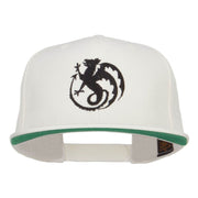 Wyvern Emblem Embroidered Snapback Cap