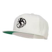 Wyvern Emblem Embroidered Snapback Cap