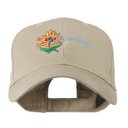 USA State Flower Wyoming Indian Paintbrush Embroidered Cap