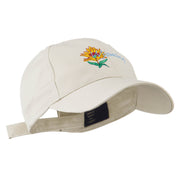 USA State Flower Wyoming Indian Paintbrush Embroidered Cap