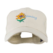 USA State Flower Wyoming Indian Paintbrush Embroidered Cap