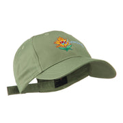 USA State Flower Wyoming Indian Paintbrush Embroidered Cap