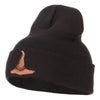 Wizard Brown Hat Embroidered Long Beanie