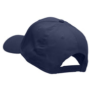 Baseball Bats and Ball Embroidered Solid Cotton Twill Low Profile Snap Cap - Navy OSFM