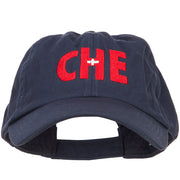 Switzerland CHE Flag Embroidered Low Profile Cap