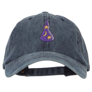 Stars and Moon Wizard Hat Embroidered Halloween Cap