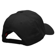 Baseball Bats and Ball Embroidered Solid Cotton Twill Low Profile Snap Cap - Black OSFM