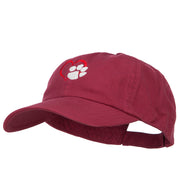 Heart Outline with Paw Embroidered Cotton Cap