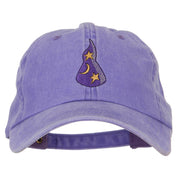 Stars and Moon Wizard Hat Embroidered Halloween Cap