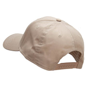 Baseball Bats and Ball Embroidered Solid Cotton Twill Low Profile Snap Cap - Khaki OSFM