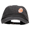 Embroidered Football Patched Pigment Dyed Special Cotton Cap - Black OSFM