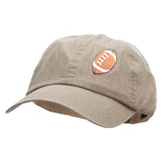 Embroidered Football Patched Pigment Dyed Special Cotton Cap - Olive OSFM