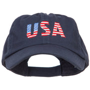 America USA Flag Embroidered Low Profile Cap