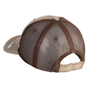 U.S. Army 42nd Infantry Division Embroidered Low Profile Special Cotton Mesh Cap - Khaki-Brown OSFM