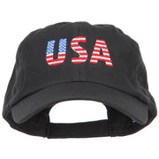 America USA Flag Embroidered Low Profile Cap