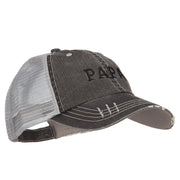 Papa Embroidered Low Profile Cotton Mesh Cap