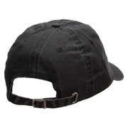 Baseball Sports Patched Pigment Dyed Special Cotton Cap - Black OSFM