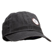 Baseball Sports Patched Pigment Dyed Special Cotton Cap - Black OSFM