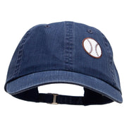 Baseball Sports Patched Pigment Dyed Special Cotton Cap - Navy OSFM