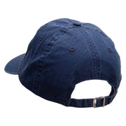 Baseball Sports Patched Pigment Dyed Special Cotton Cap - Navy OSFM