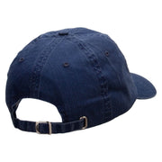 Baseball Sports Patched Pigment Dyed Special Cotton Cap - Navy OSFM