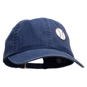 Baseball Sports Patched Pigment Dyed Special Cotton Cap - Navy OSFM