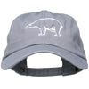 Polar Bear Embroidered Unstructured Cap