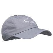 Polar Bear Embroidered Unstructured Cap