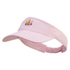 Mario Princess Crown Embroidered Pro Style Cotton Twill Washed Visor - Lt-Pink OSFM