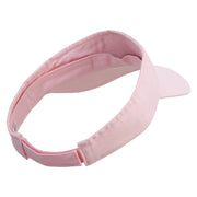 Mario Princess Crown Embroidered Pro Style Cotton Twill Washed Visor - Lt-Pink OSFM