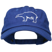 Polar Bear Embroidered Unstructured Cap