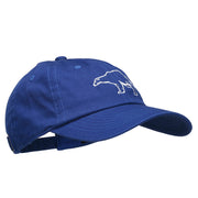 Polar Bear Embroidered Unstructured Cap